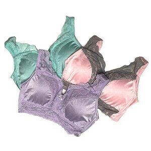 Rhonda Shear Classic Pin-Up Bra 3 Pk MEDIUM